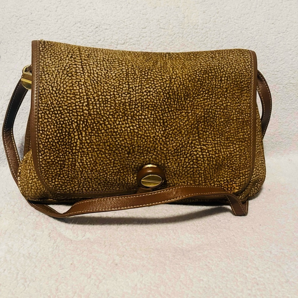 Borbonese Quail Suede Shoulder Bag - Picture 5 of 12